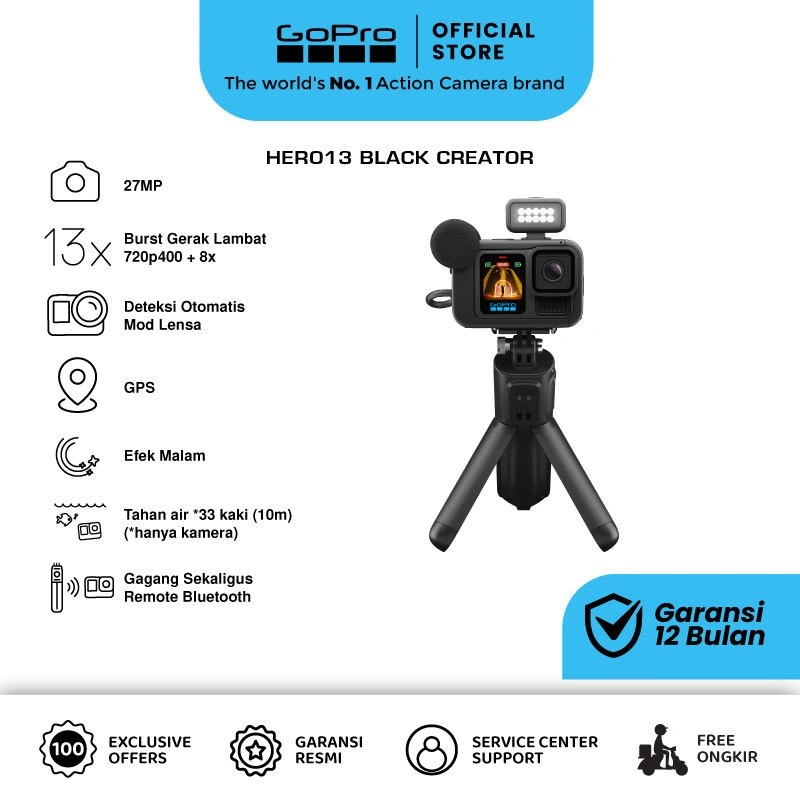[PRODUK BARU] GoPro HERO13 Black Creator Edition Action Camera