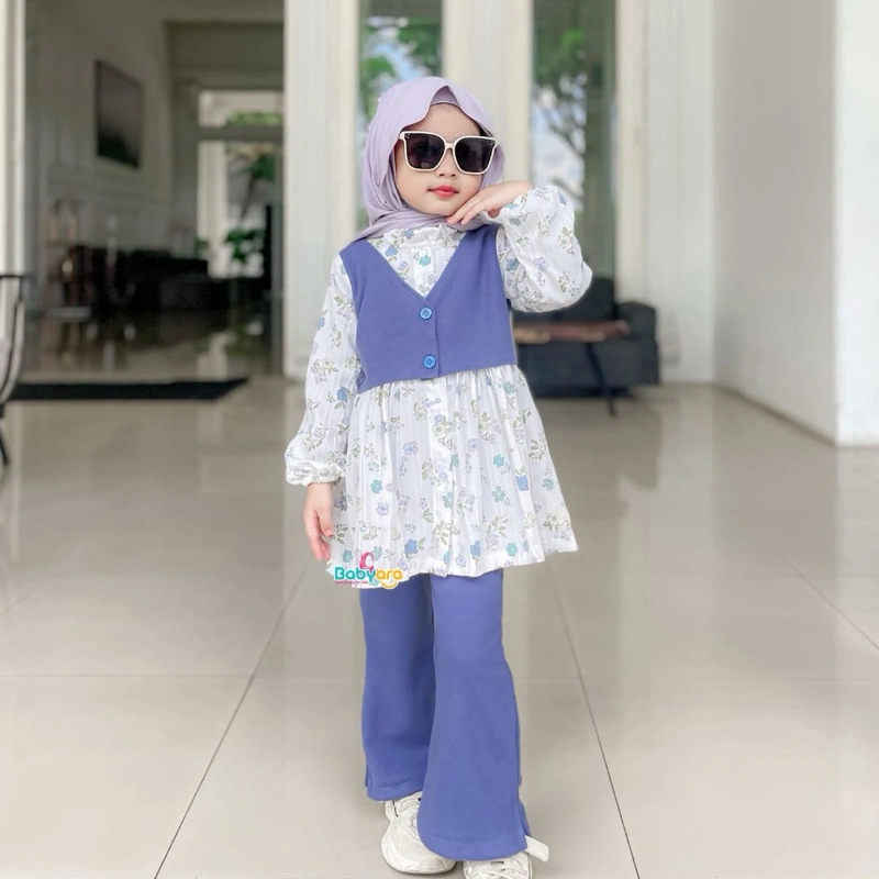Tiana Oneset/ pakaian fashion anak perempuan/ setelan stelan anak perempuan/ cardigan kardigan anak perempuan/vest anak/outer rompi rajut anak/vest rajut outer anak perempuan import/baju import anak perempuan/oneset anak perempuan import korea/babyara.id