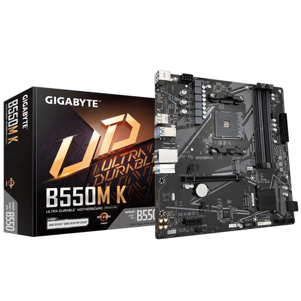 Motherboard Mobo Gigabyte B550MK B550M-K | DDR4 | AMD AM4 | Micro M-ATX | Garansi Resmi 3 Tahun