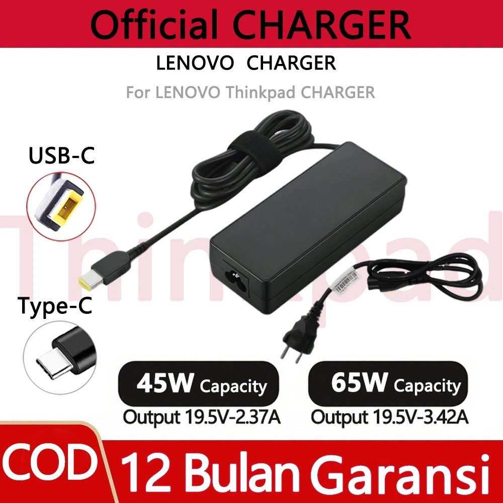 Aicasc- Thinkpad Laptop Charger Len0v0 USB-C Original 45w 20V-2.25 65W 20V-3.25A Adaptor ldeapad Type-C 500 500SS210 S500 S510P U430 U430P U530Z410Z505 Z510Z710Z580 S405 S410S410P S500 K2450 K4450 K4350 K4350AV4400U