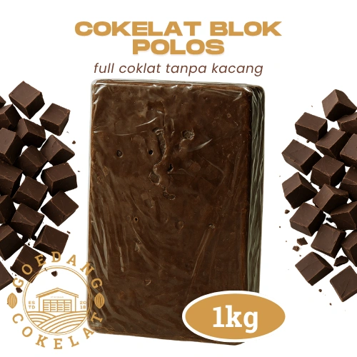 Goedang Cokelat | Cokelat Blok 1 kg | Cokelat BLOK POLOS Tanpa Kacang | Bisa Dimakan Langsung ata Bahan Kue & Topping | coklat batang 1 kg - kue coklat -  cokelat batang - coklat putih batang kiloan - bahan kue - coklat batangan 1kg warna warni