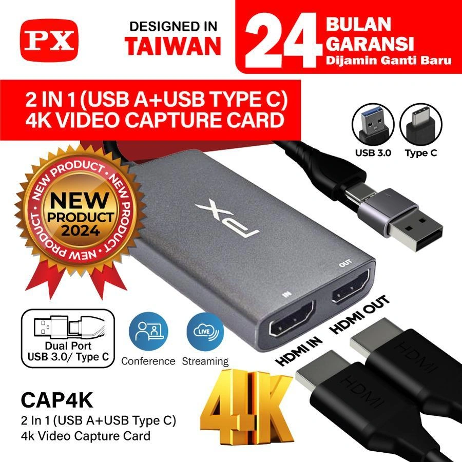 PX CAP4K Video Capture HDMI Card Video USB3.0 USB Type C with Loop