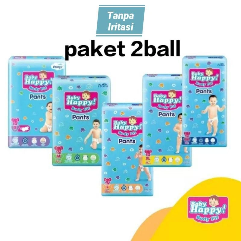 2 Baall - Baby Happy Popok  S38 M32 L28 XL26 XXL24