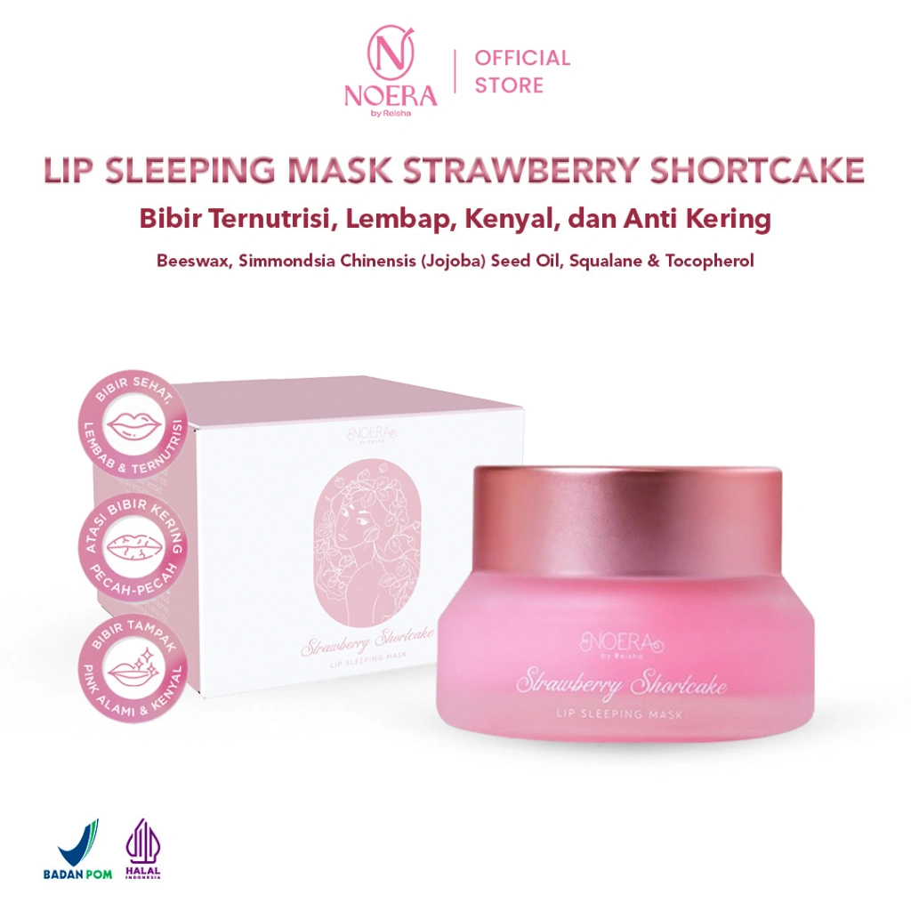 Noera Lip Sleeping Mask | Masker Bibir Pencerah Bibir Pelembab Bibir