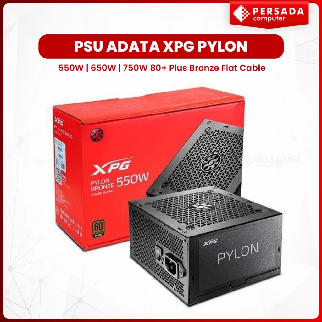 PSU ADATA XPG PYLON 550W | 650W | 750W 80+ Plus Bronze Flat Cable