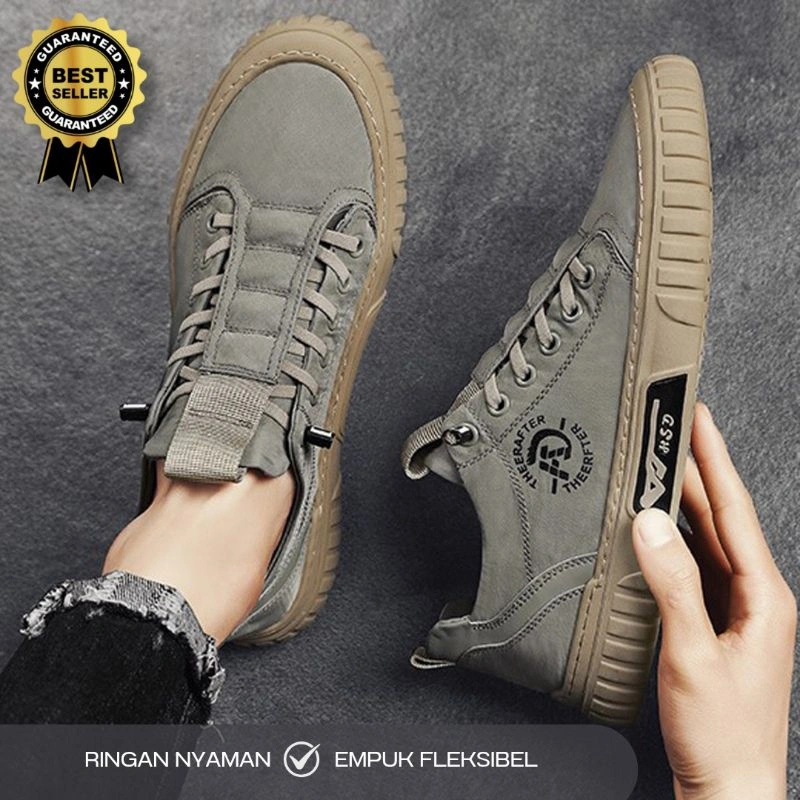 Sepatu Sneakers Pria Kasual Terbaru BISA COD | Sepatu Pria Import Original - Sepatu Sneakers Kualitas Premium | Sepatu Pria Kekinian Bisa Untuk Kuliah Kerja | Sepatu Kanvas Unisex | Sepatu Sneaker Jalan Santai - Sepatu Terlaris Best Quality
