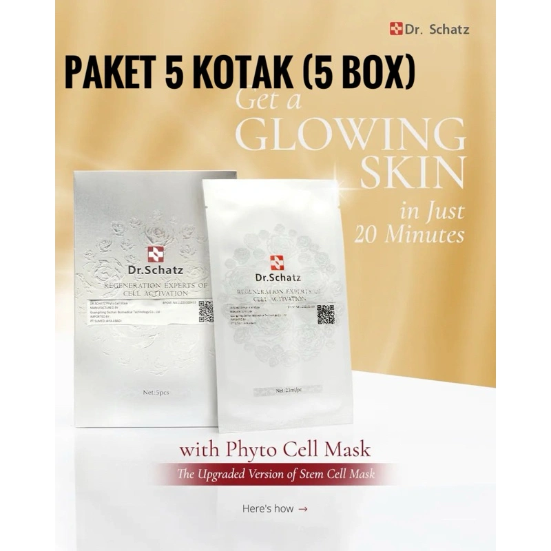 Paket 5 kotak Dr Schatz Phyto Cell Mask (5 box)