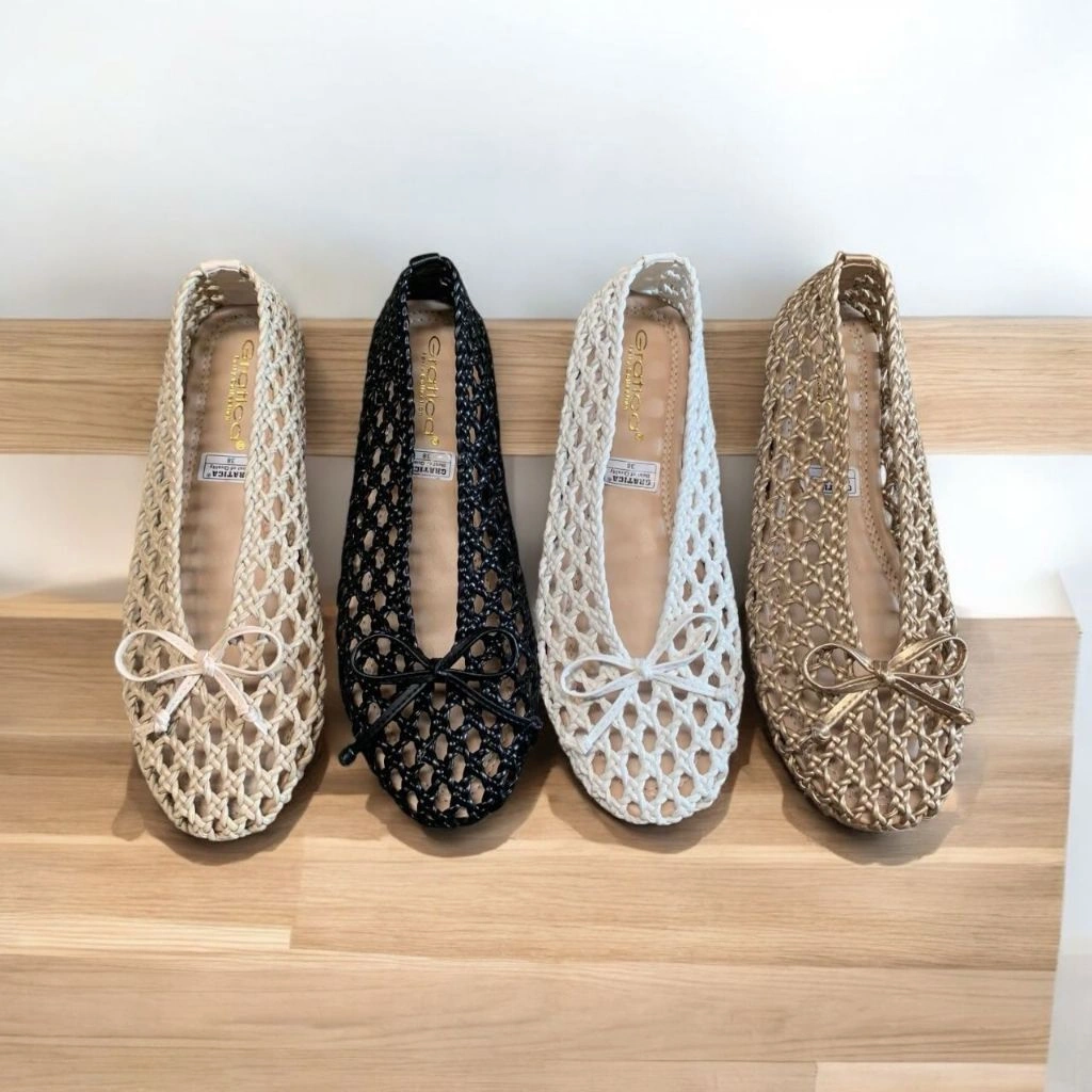 Sepatu Wanita Terbaru/Sepatu Sandal Flat Shoes Gratica UD 01/Sepatu Balet Karet Kekinian