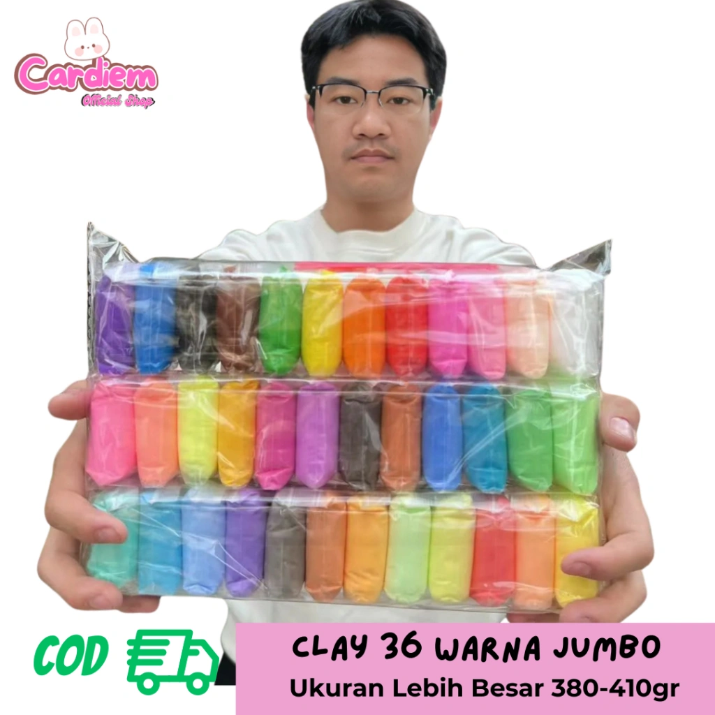 Mainan Anak Clay 36 Warna Clay Polymer isi 36 Pcs Murah Clay Mainan Anak Mainan Lilin Platisin Clay