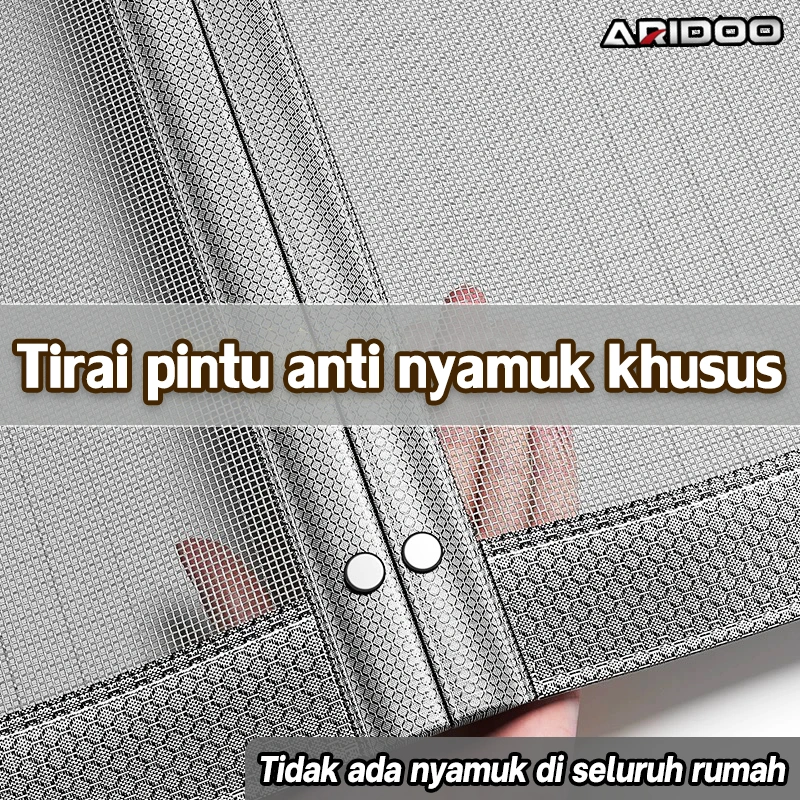 100% Anti Nyamuk Serangga Tirai Magnet pintu Premium Tebal fiberglass 90cm x 210cm 100x 210cm Tirai Pintu kamar Lebih Baik Melindungi Kamar Anda Tirai Pintu Magnet Kawat Nyamuk Magic Net Polos