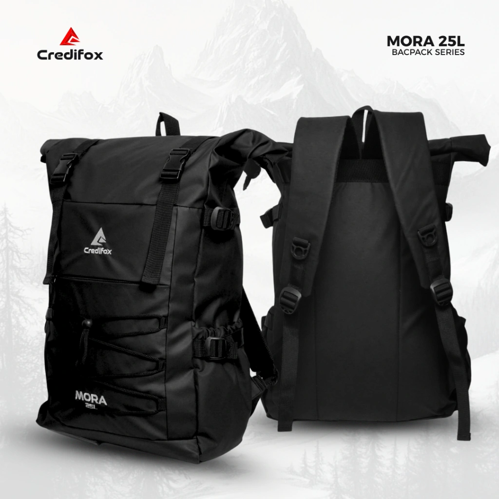 CREDIFOX Tas Ransel Backpack Seri MORA Kapasitas 25Liter Bahan Waterproof - Tas Hiking - Tas Outdoor