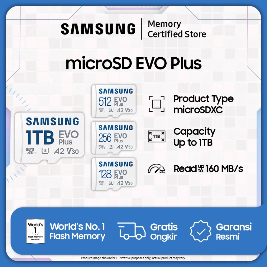 Samsung microSD EVO Plus UHS-I - microSDXC - 128GB / 256GB