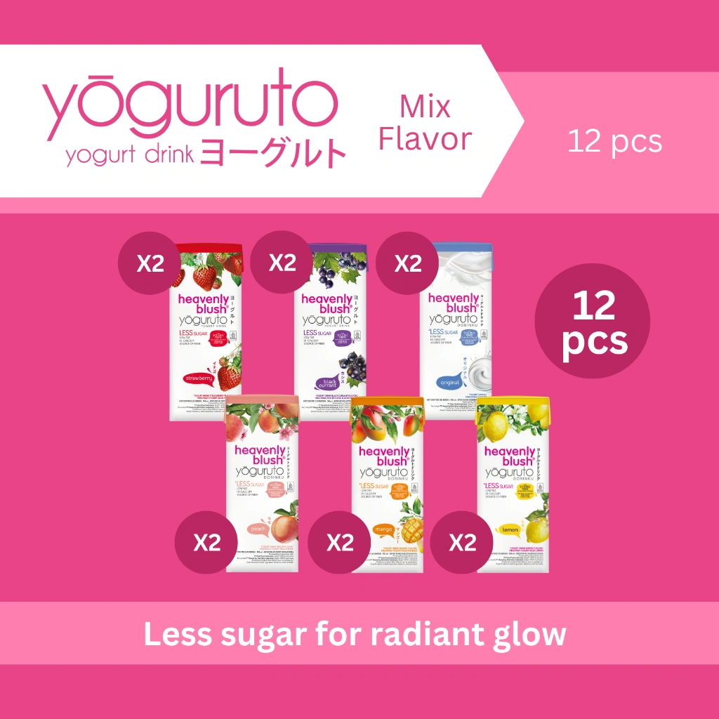 Heavenly Blush Yoguruto Strawberry, Peach, Blackcurrant, Original, Mango, Lemon [6 Flavor x 2 Pcs]