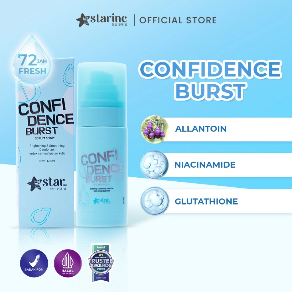 Deodorant Serum Spray Confidence Burst STARINC 60 ml