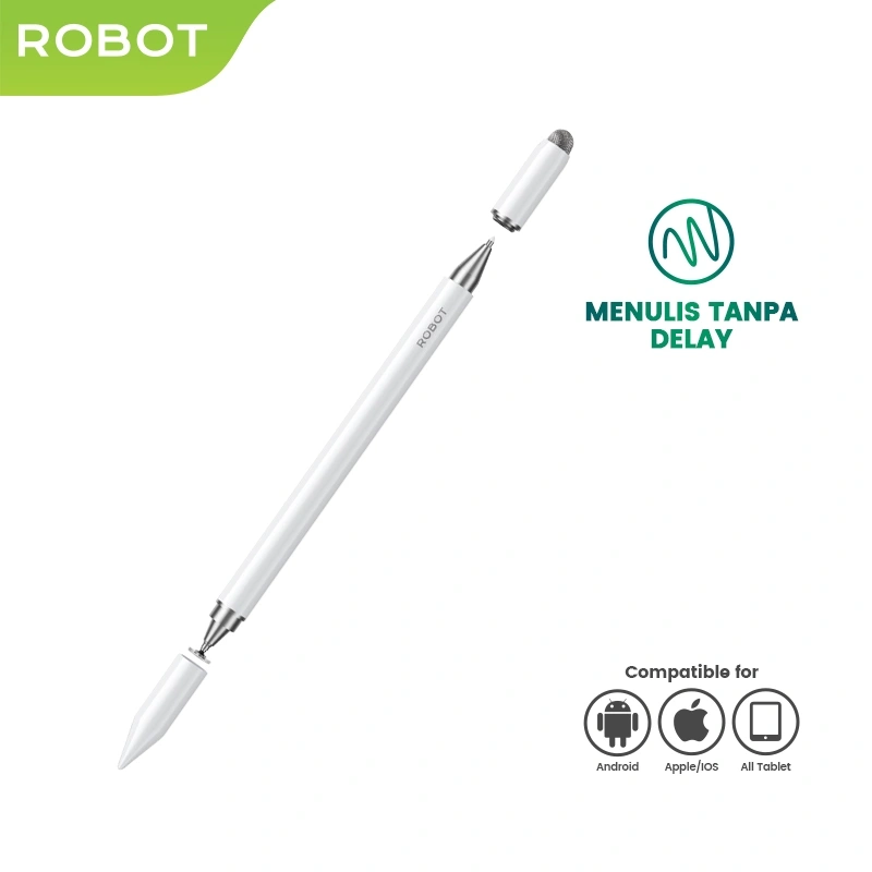 ROBOT Stylus Pen Universal 3 in 1 Compatible Dengan Apple Macbook Stylus Capacitive Pen Android IOS Microsoft Stylus Pen RSP03 Original - Garansi 1 Tahun
