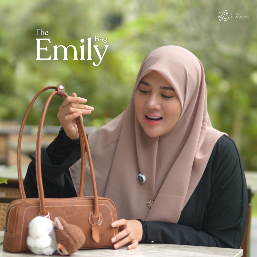 ELZ by Elizasifaa - Emily Shoulder Bag Vintage Crazy Horse Leather | Tas Selempang Kulit Asli Tas Bahu Wanita Vintage