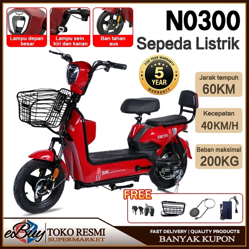 e-Buy - Kendaraan Listrik Mewah Kelas Atas 35KM/H / Sepeda Listrik / Mesin Berkecepatan Tinggi 500W Berdaya Tinggi