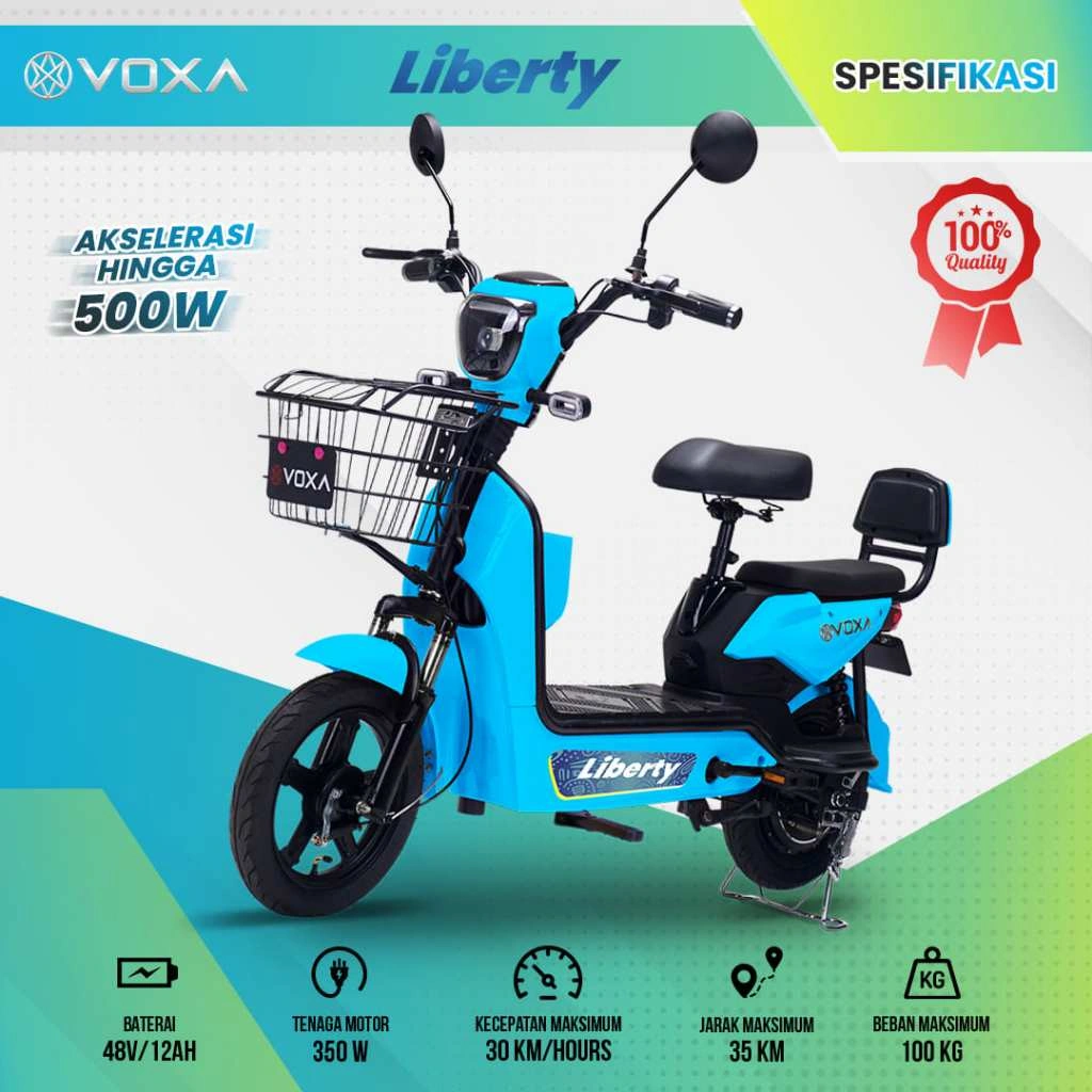 VOXA sepeda listrik LIBERTY DAN LIBERTY STAR motor 350WATT Dewasa anak murah terbaru