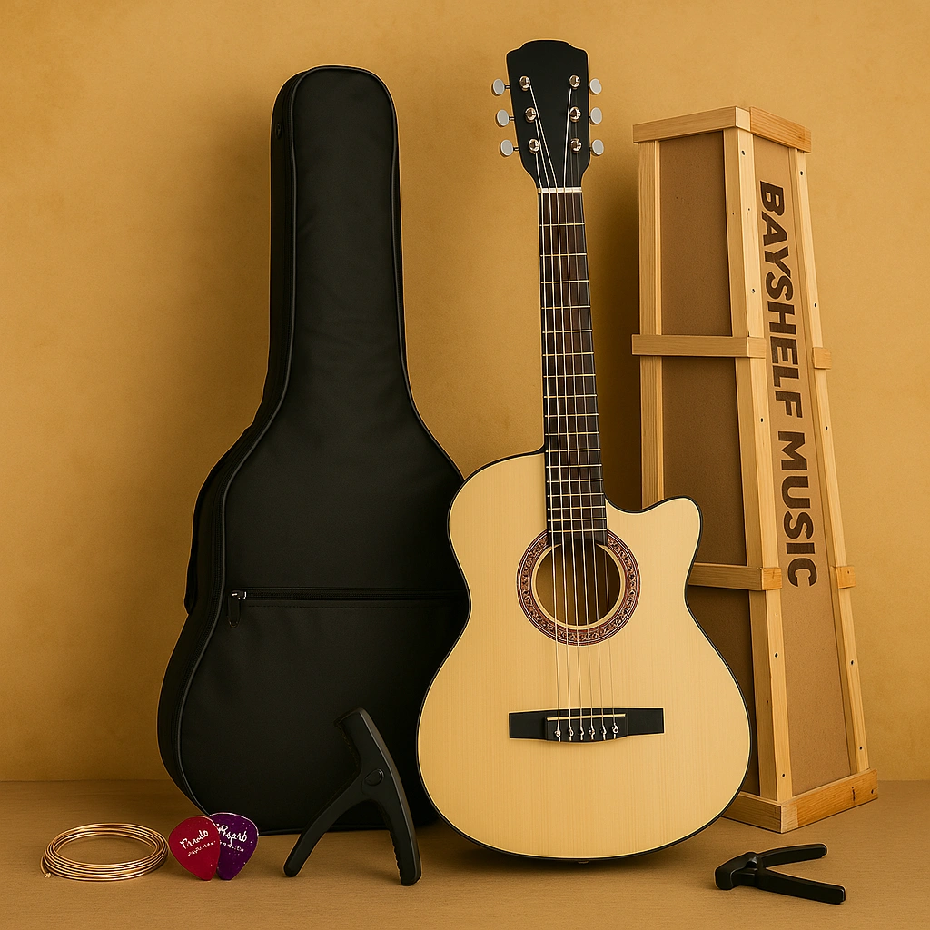 Gitar Akustik BS22 Senar String Murah High Quality Custom Untuk Pemula