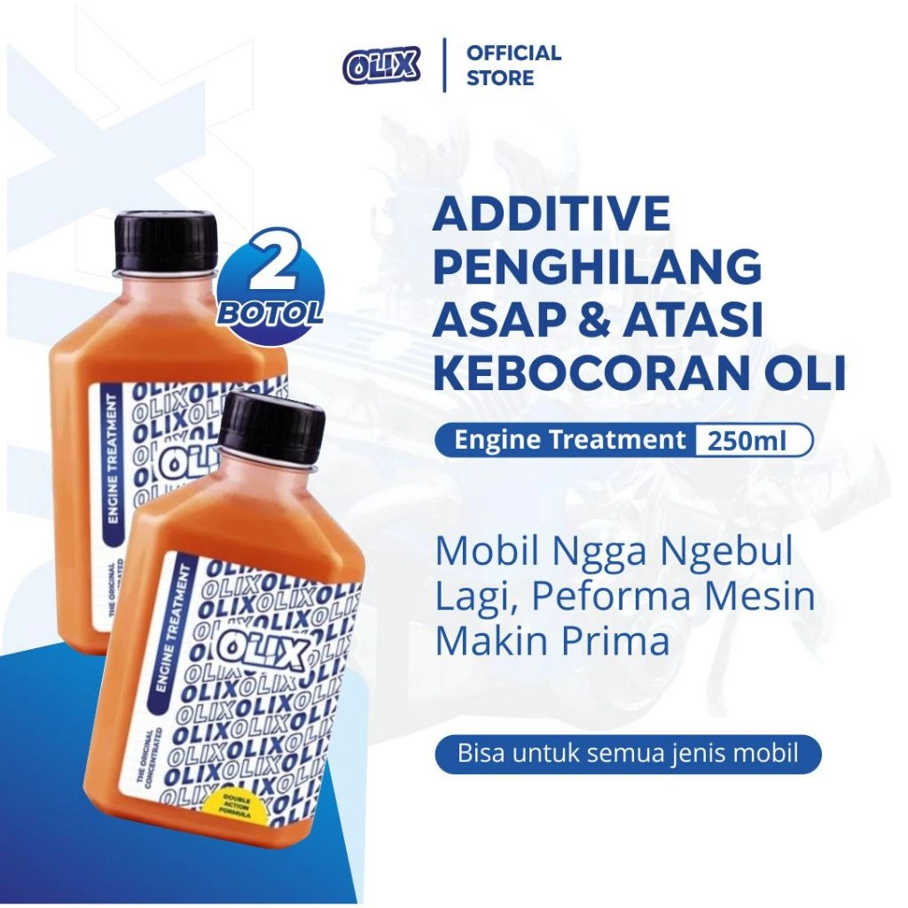 Olix - Engine Treatment - Beli 1 Gratis 1 - Solusi Terbaik untuk Mengurangi Asap Kendaraan