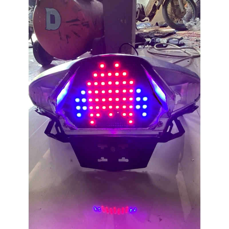 stoplamp running mio gear 8 mode otomatis soket pnp dan lem lampu belakang motor