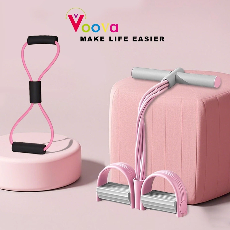 VOOVA Set Bundling Olahraga/ Set olahraga 2in1/ Tali Yoga Senam Gym Elastis/ Tali Stretching Fitness Rope/ Tummy Trimmer / Pengecil Perut Dan Pembakar Lemak