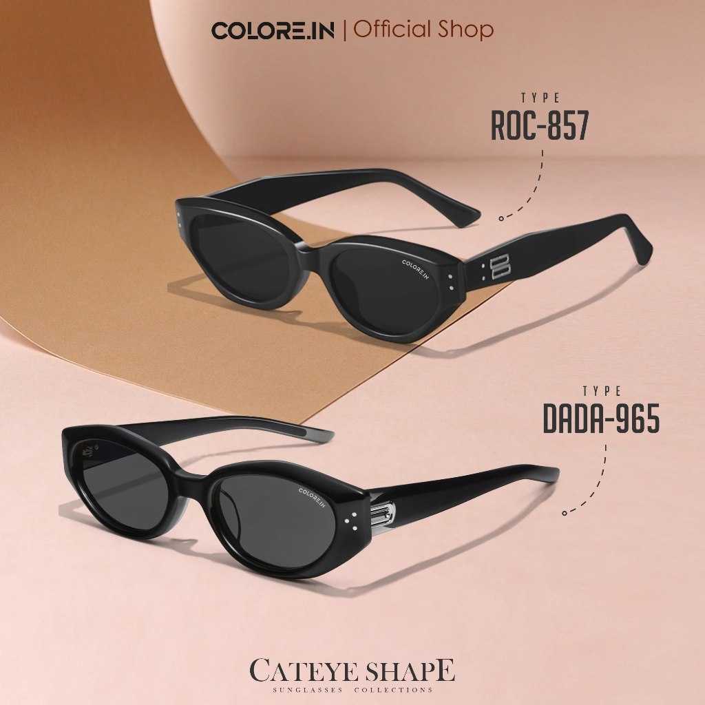 Colore.in Kacamata Hitam Cat Eye Sunglasses Anti Silau Polarized UV400 857 - 965