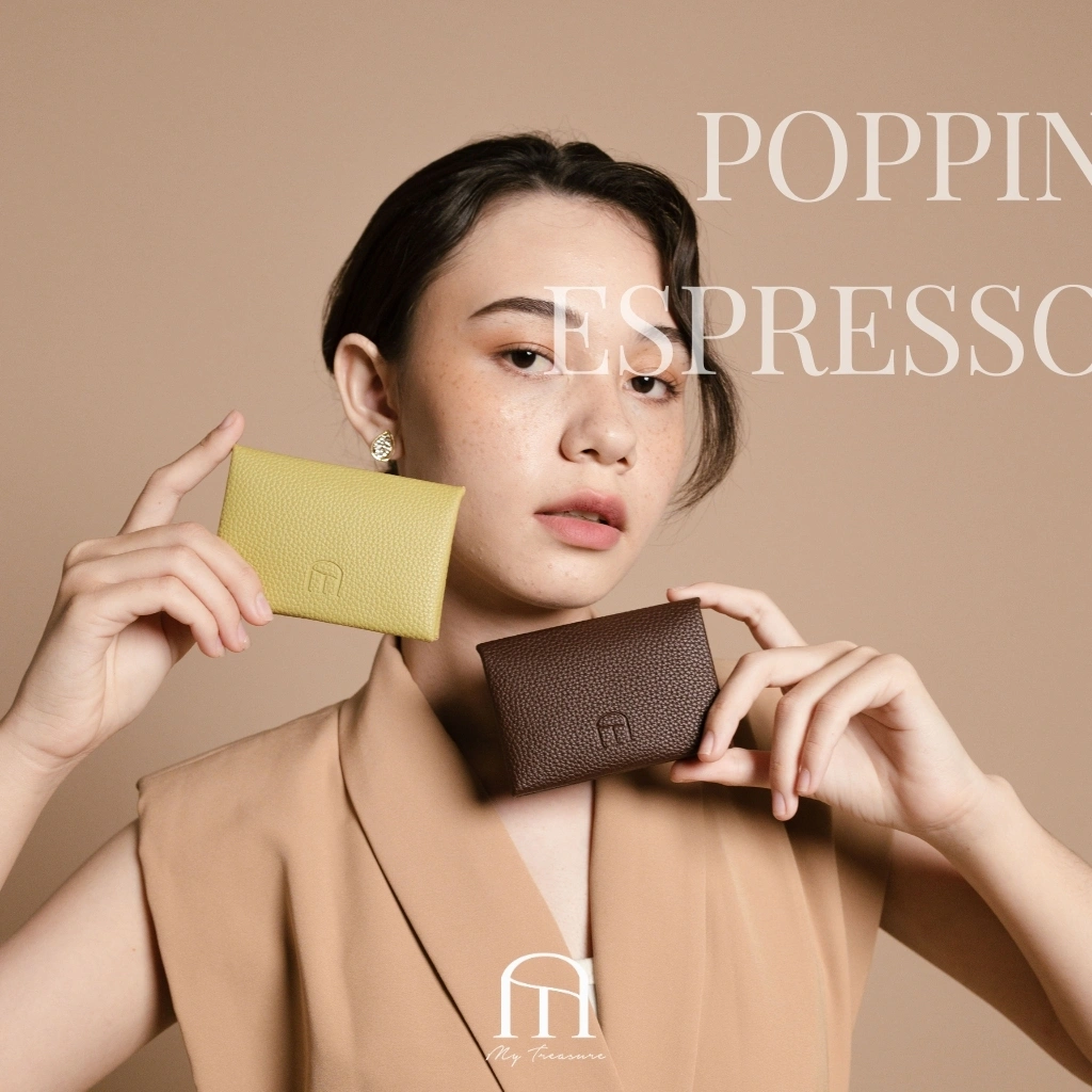 POPPIN WALLET DOMPET UANG KARTU WANITA KULIT (CARD HOLDER)