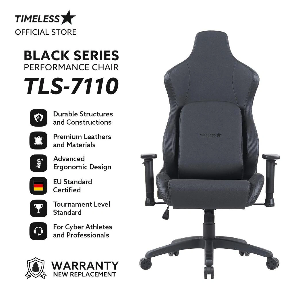 TimelessStar TLS-7110 Performance Chair Black Series Gaming Chair Office Chair Ergonomic Chair