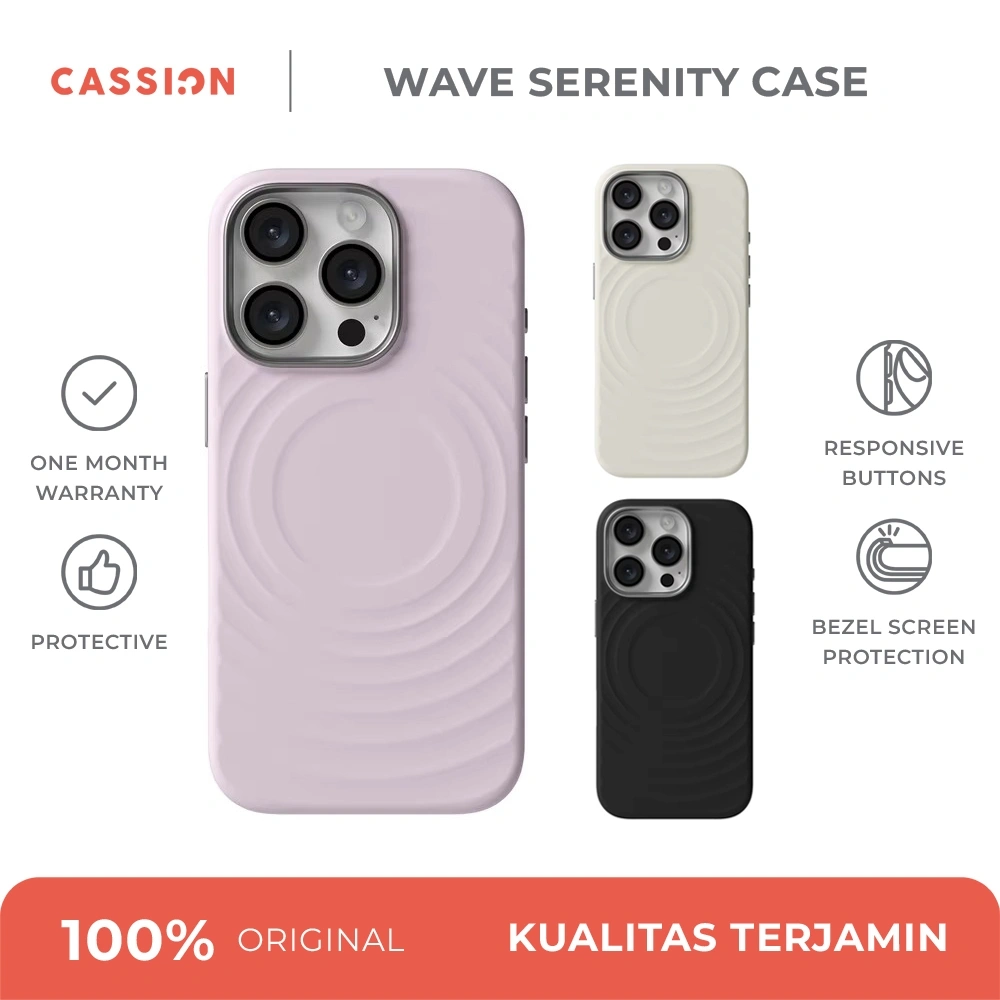 Case for iPhone 17 Pro Max iPhone 16 Pro Max Cassion Wave Serenity Magsafe Doff Matte Protective