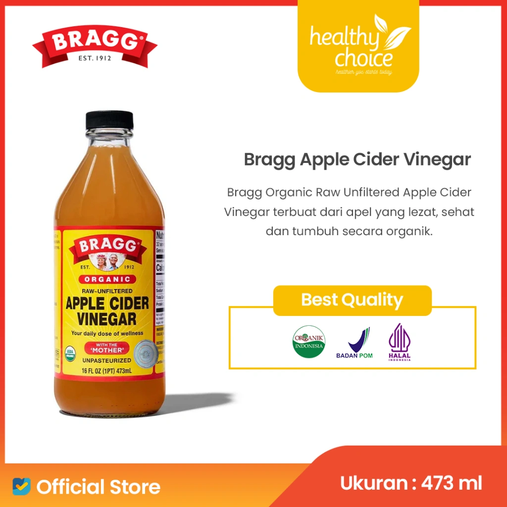 Bragg Organic Raw Unfiltered Apple Cider Vinegar 473 ml