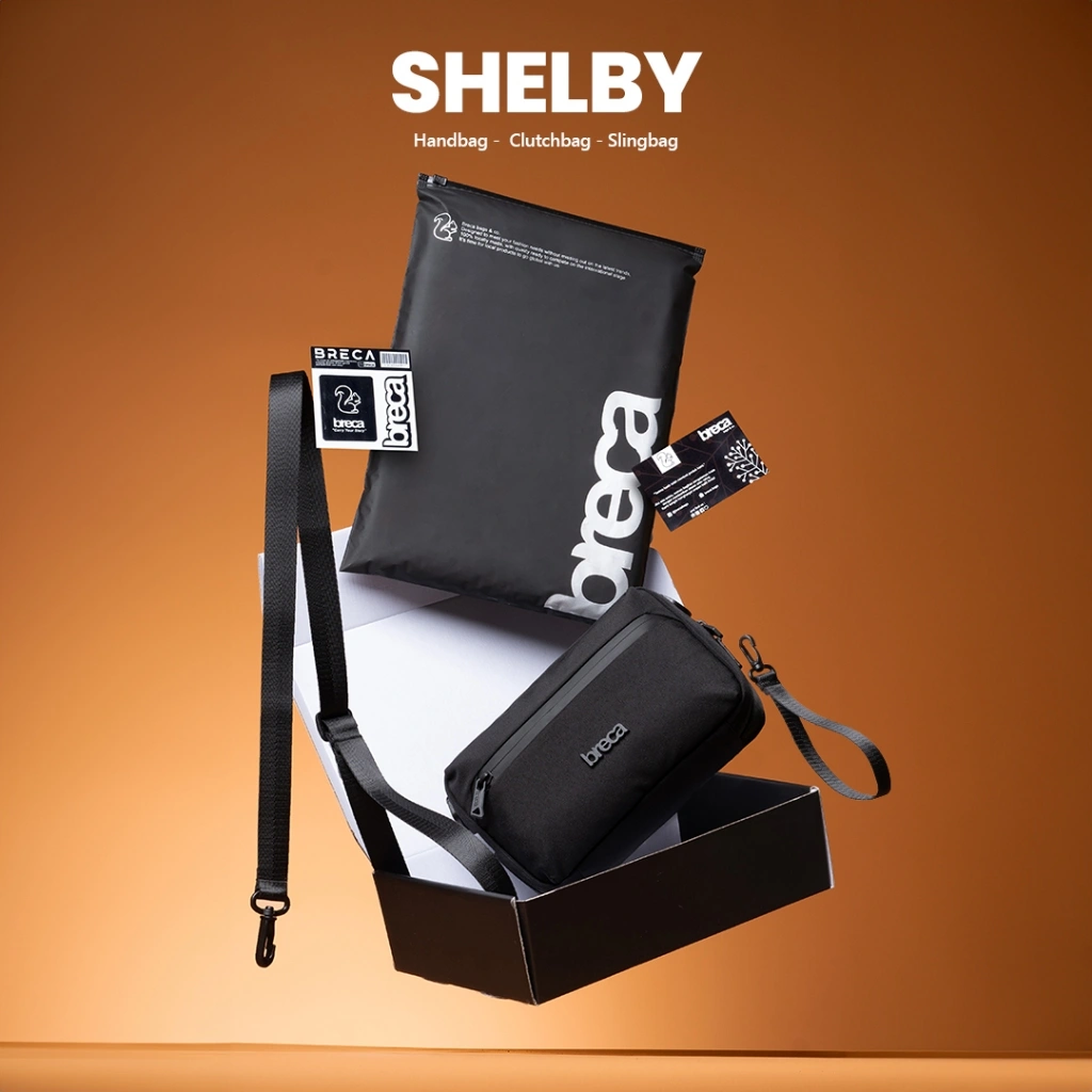 Breca - Handbag Shelby tas tangan pria Tas selempang anti bara api dan waterproof Cowok