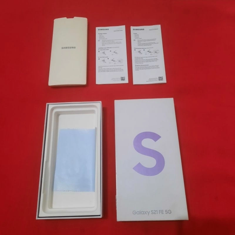 dus box samsung galaxy s21 fe original 100% copotan sein lengkap manual book