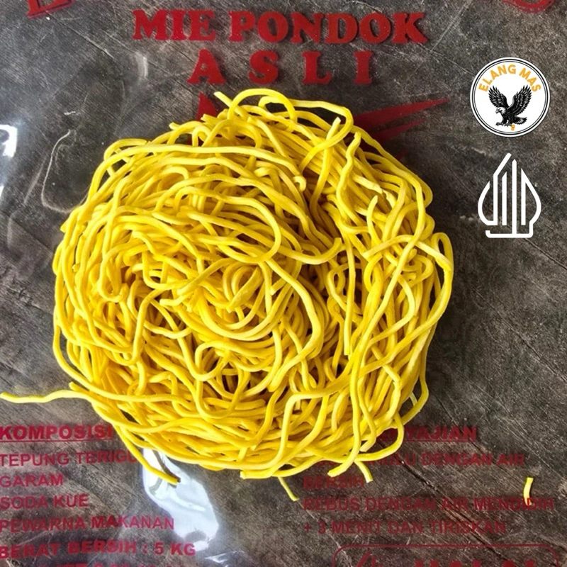 mie Kuning Kering TIPE BIASA (1KG) ASLI PADANG merek Elang mas
