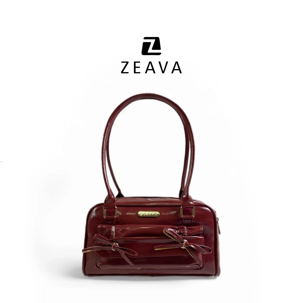 [ZEAVA] Camellia Shoulderbag - Tas Bahu Wanita/Shoulder Bag Coquette Pita Berkantong/Cute Ribbon Bow