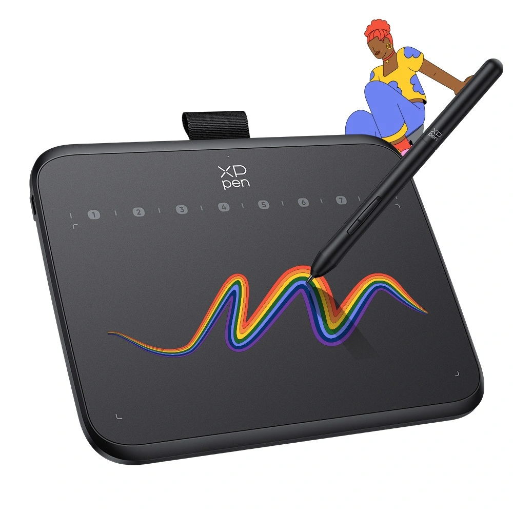 XPPen Deco 640 Drawing Tablet Pen Tablet With 16K Pen Support Tilt With 8 Shortcut keys Good For OSU