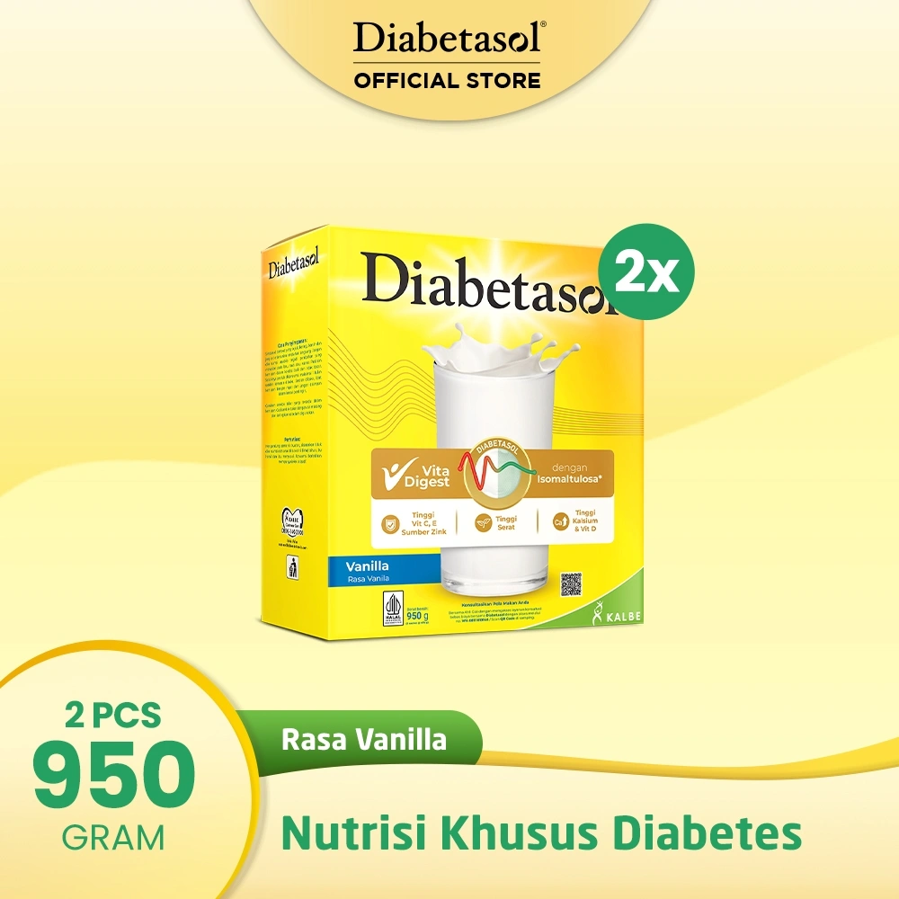 Diabetasol Jumbo Vanilla 950g - 2 Pcs
