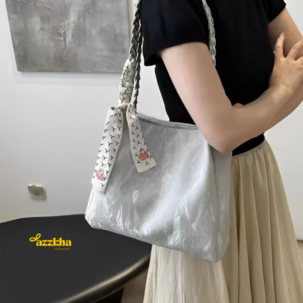 BALLEYA BAGS - Totebag Wanita Kuliah Motif Cloud Series Tas Bahu Wanita Import