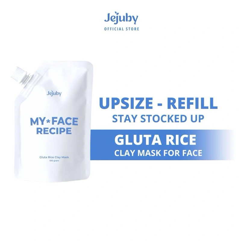 Gluta Rice Clay Mask Upsize Refill 100 gram Jejuby [BPOM]