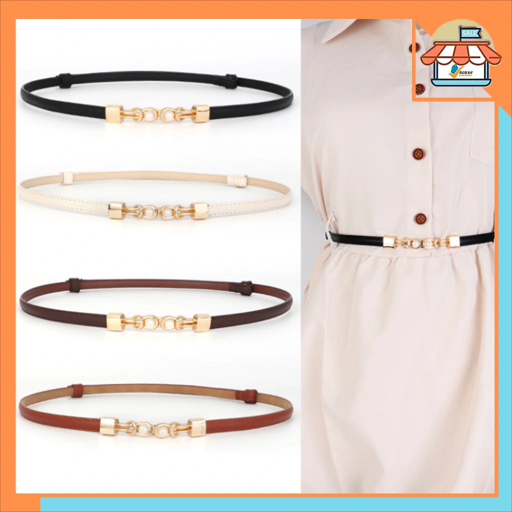 RSB TP668 Ikat Pinggang Wanita Gesper Kulit Cantik Kecil Casual Belt Korea Simple Sabuk Fashion