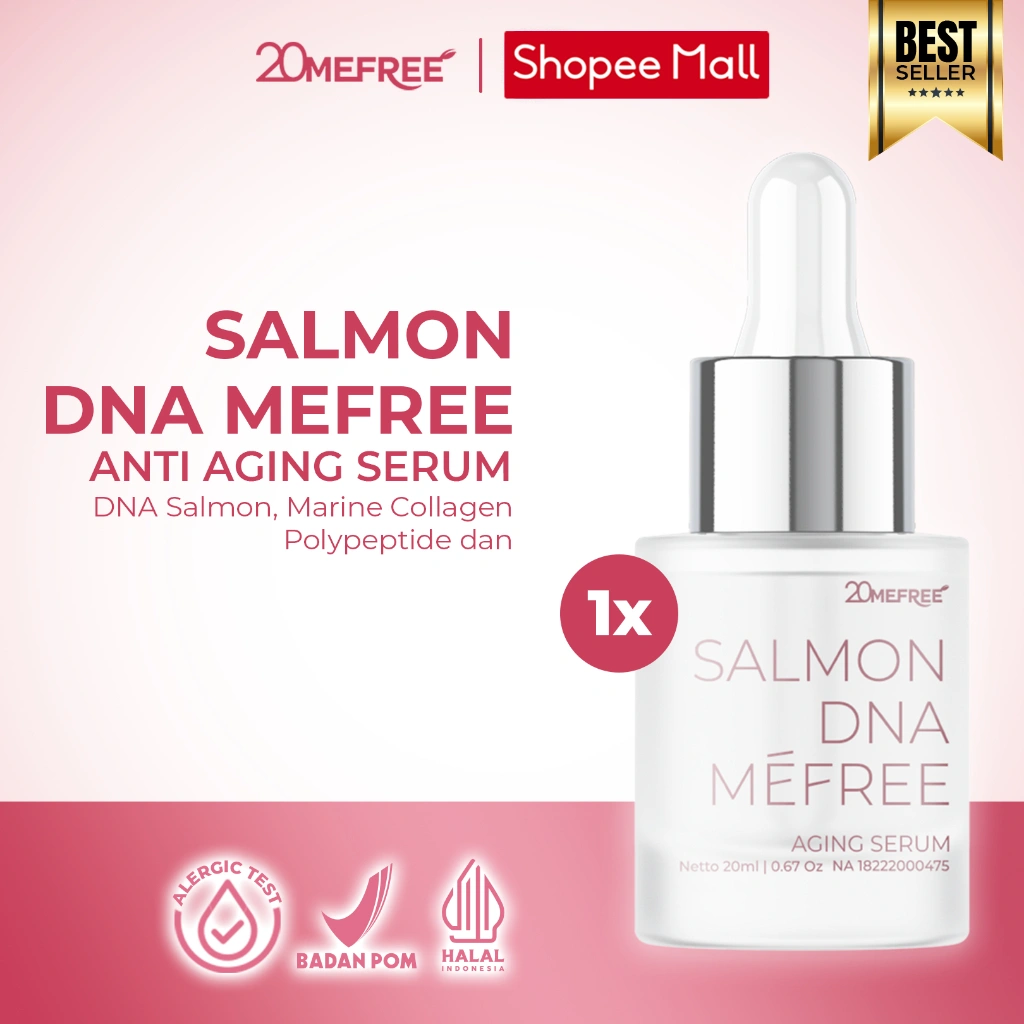 20Mefree Salmon DNA Serum Anti Aging 20ml - Memperlambat munculnya penuaan dini