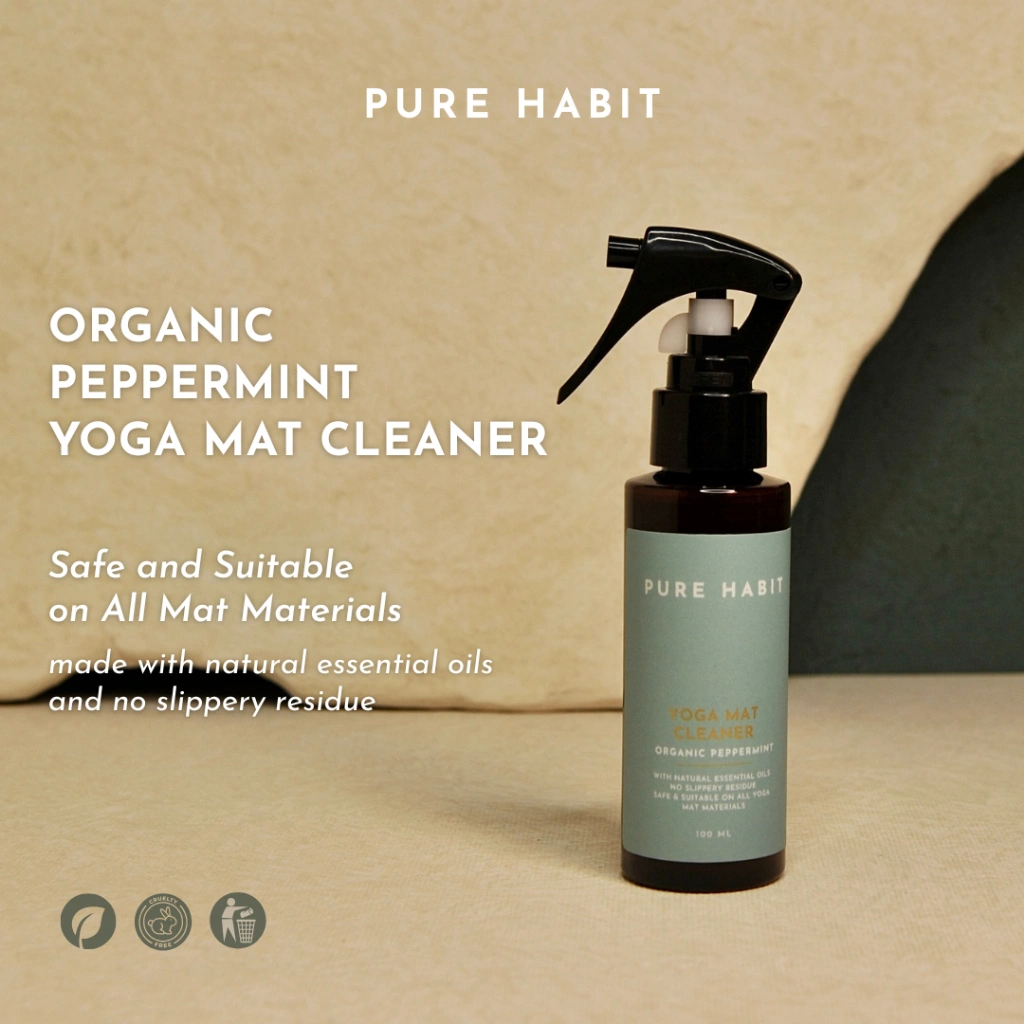 PURE HABIT Yoga Mat Spray Cleaner Natural Anti Bacterial 100ml