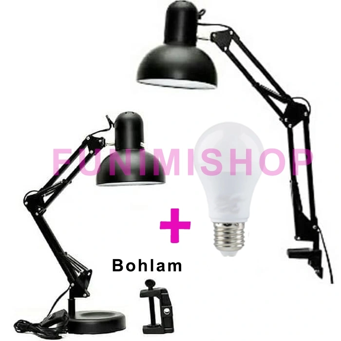 Lampu Baca Arsitek Meja Belajar Kerja Duduk Jepit LAMPU MEJA LAMPU BELAJAR ARSITEK