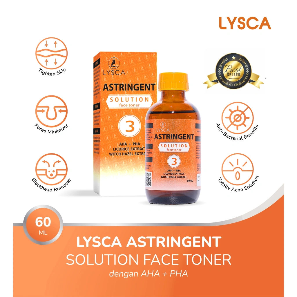 LYSCA Astringent AHA PHA Exfoliating Toner Wajah