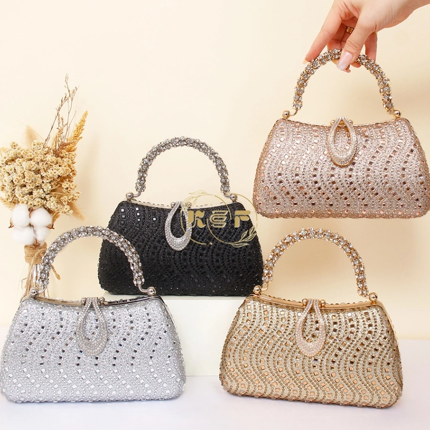 KEF Tas PESTA PERMATA Jinjing Mewah Emma 1110/ CLUTCH PartyBag Diamond Eveningbag Dinnerbag Tas Kondangan Elegant - 1110