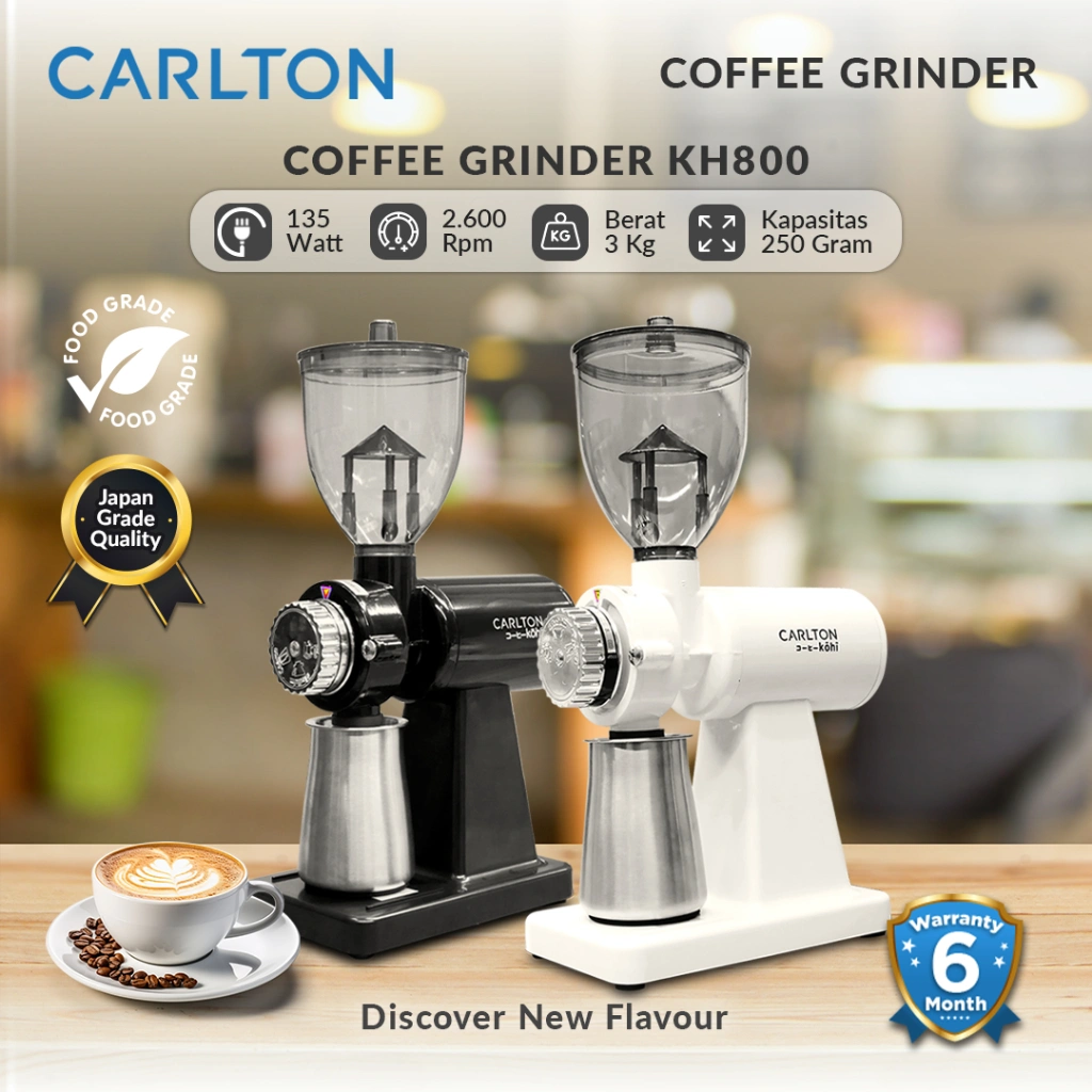 Carlton Mesin Giling Biji Kopi Listrik | Electric Coffee Grinder KH800
