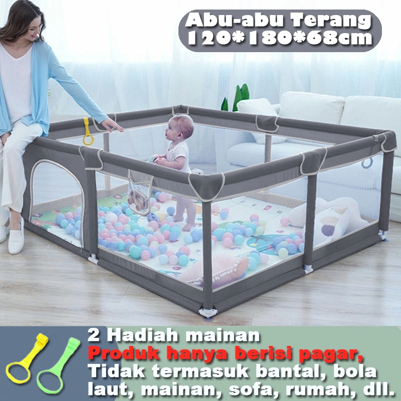 [Garansi 30 hari]FLYBB Pagar Bayi Bermain Mandi Bola Anak Pembatas Kasur Baby PlaypenFence Pagar Mainan Anak Playground Anak