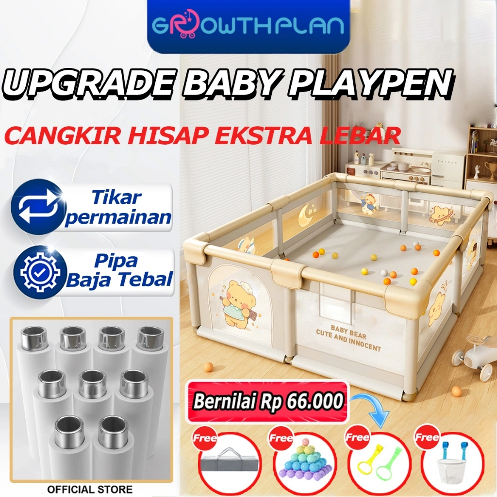 Pagar bayi bermain untuk bermain Pembatas Kasur Pagar Mainan Mandi Bola Anak Playground tempat bermain Anak