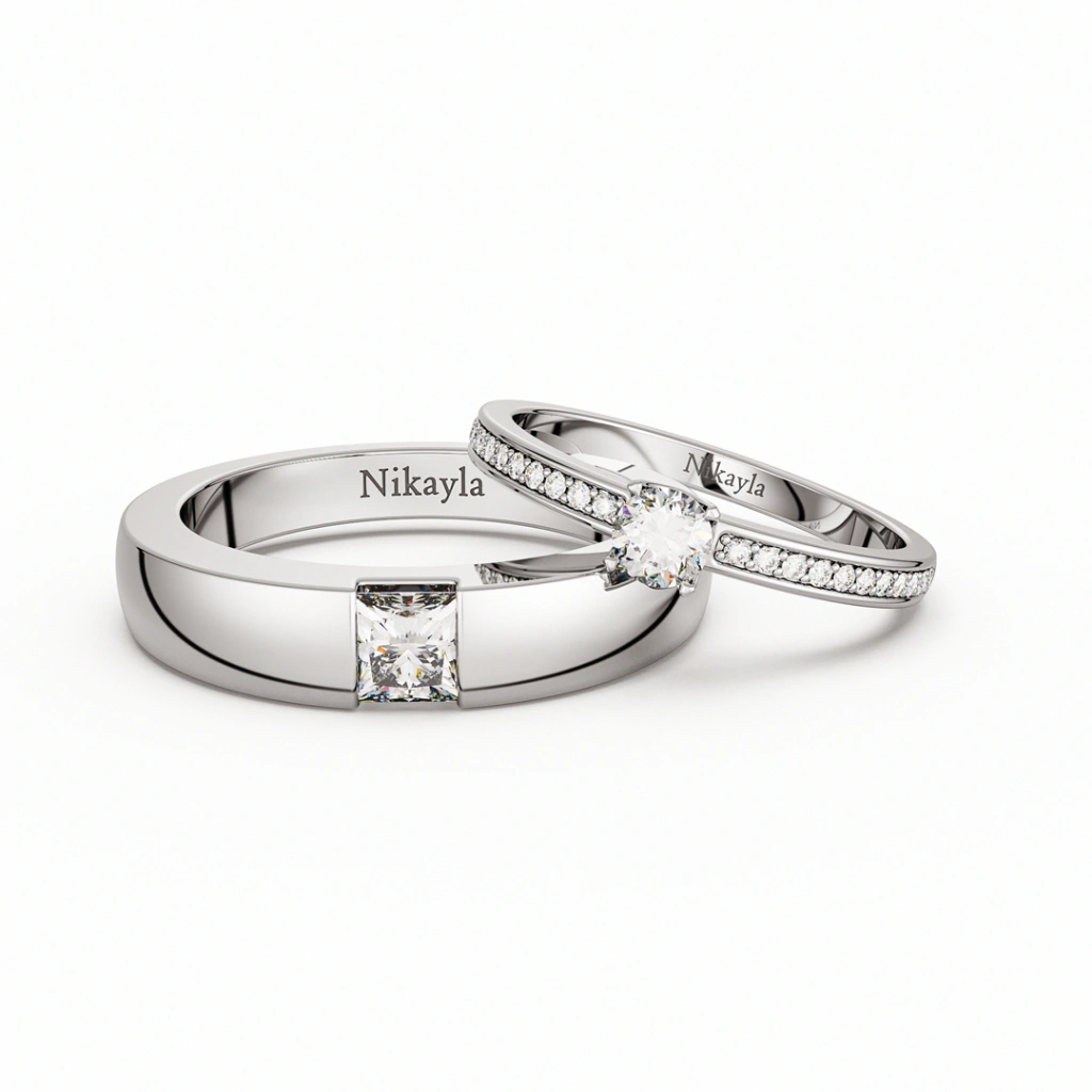 Nikayla Jewlry - Cincin Perak Murni Silver 950 - Couple Rings