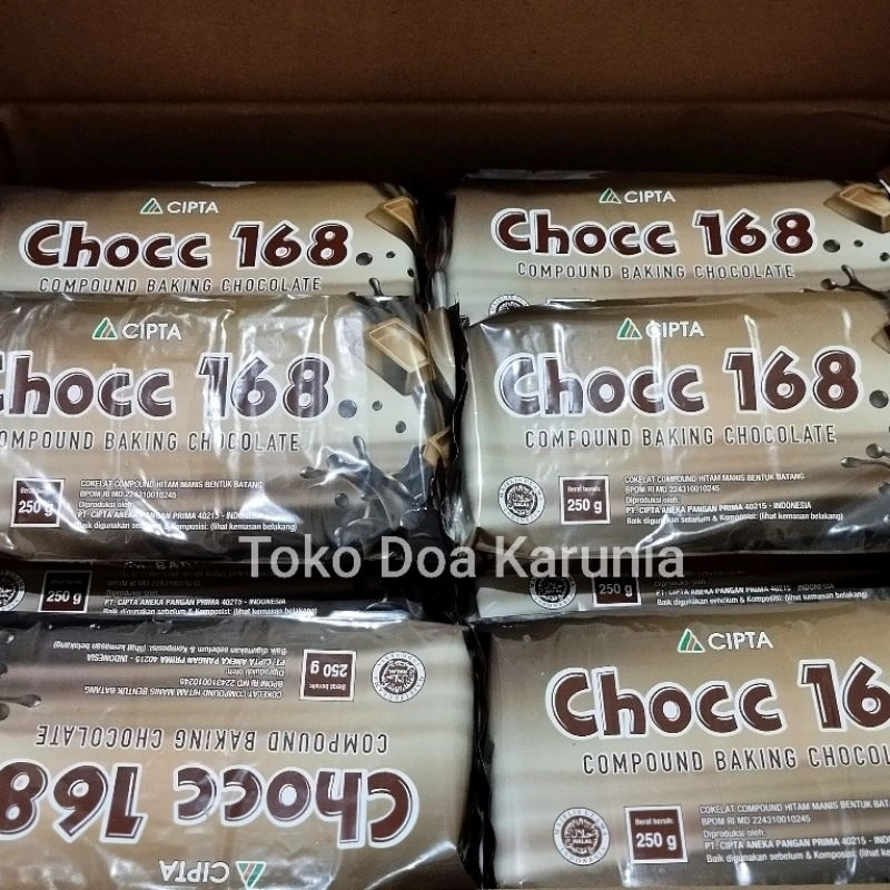 Coklat Batangan Chocc168 Kemasan 250gr